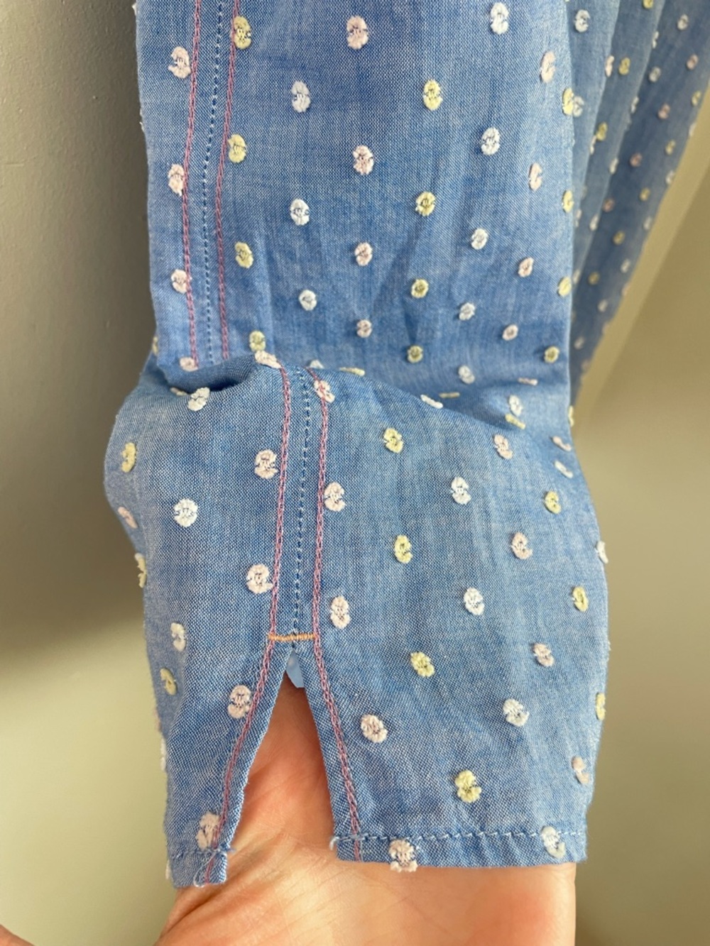 White Stuff Ellie Organic Cotton Shirt Size UK 12 US8 Cottagecore Coastal Spring - Picture 9 of 11